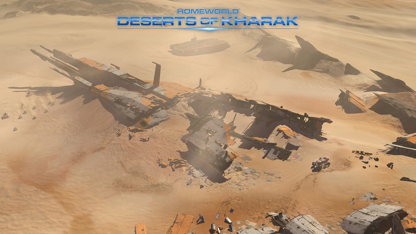 Homeworld: Deserts of KharakDer Entwickler Gearbox kaufte 2013 die Markenrechte an Homeworld und konnte Shipbreakers entsprechend umbenennen.