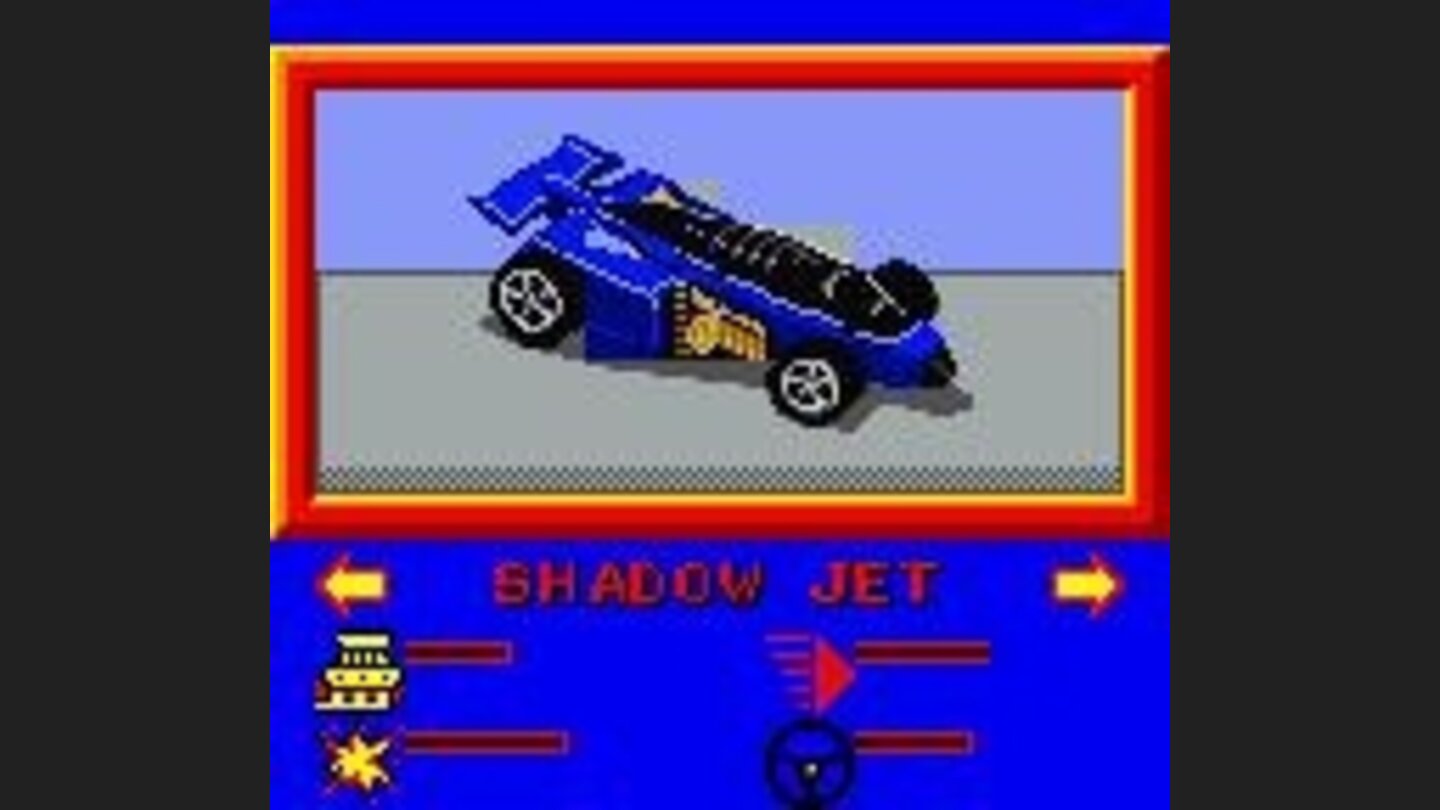 Selecting a Hot Wheels series car.