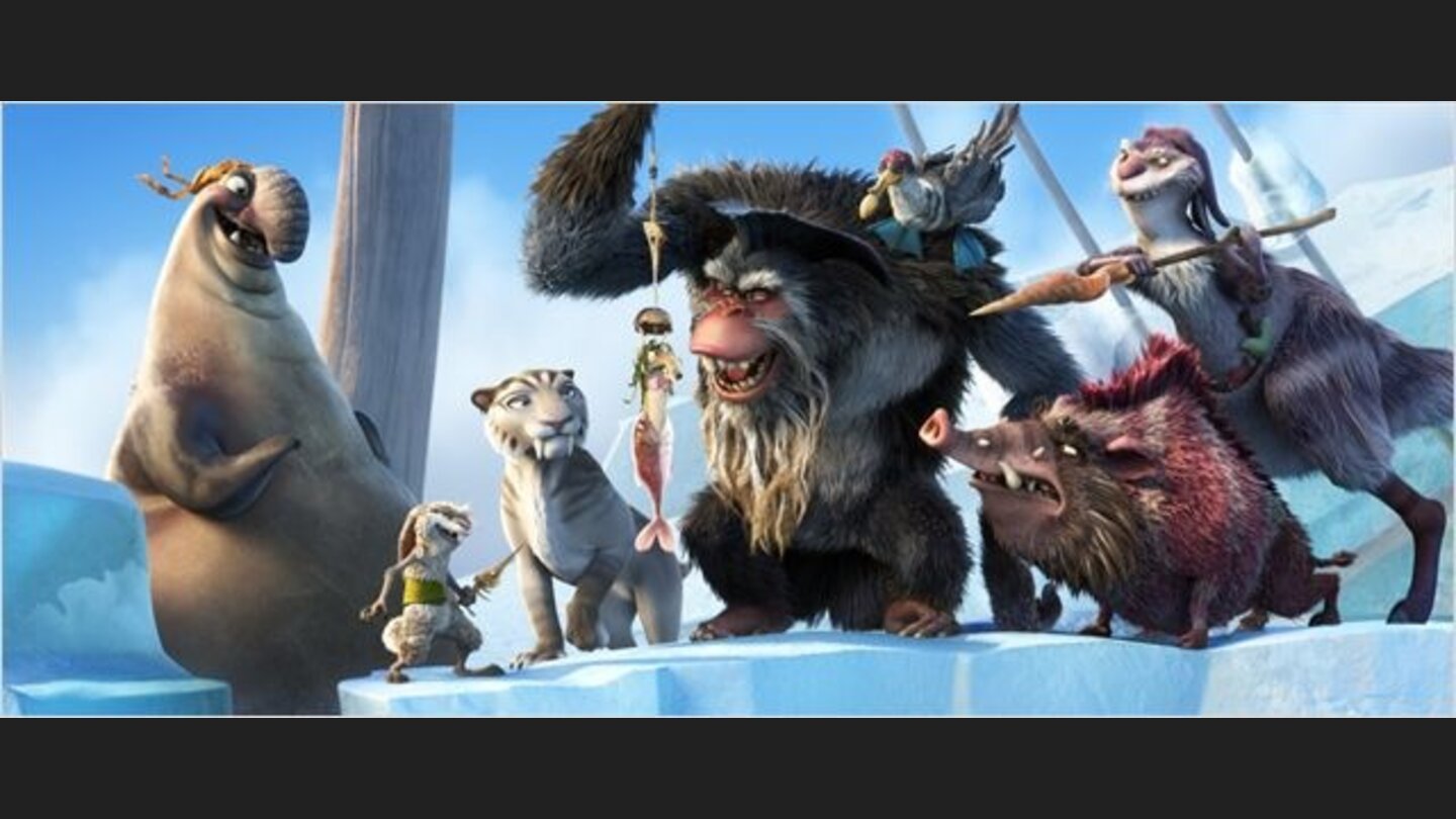 Ice Age 4: Voll verschobenMit der Piraten-Meute rund um den Affen-Kapitän kommen eine ganze Menge neue Charaktere hinzu.