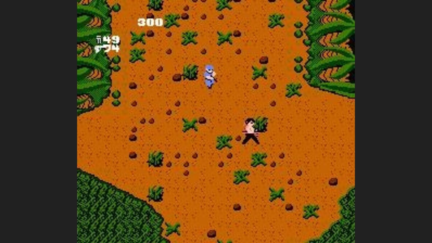 Shooting blue baddie