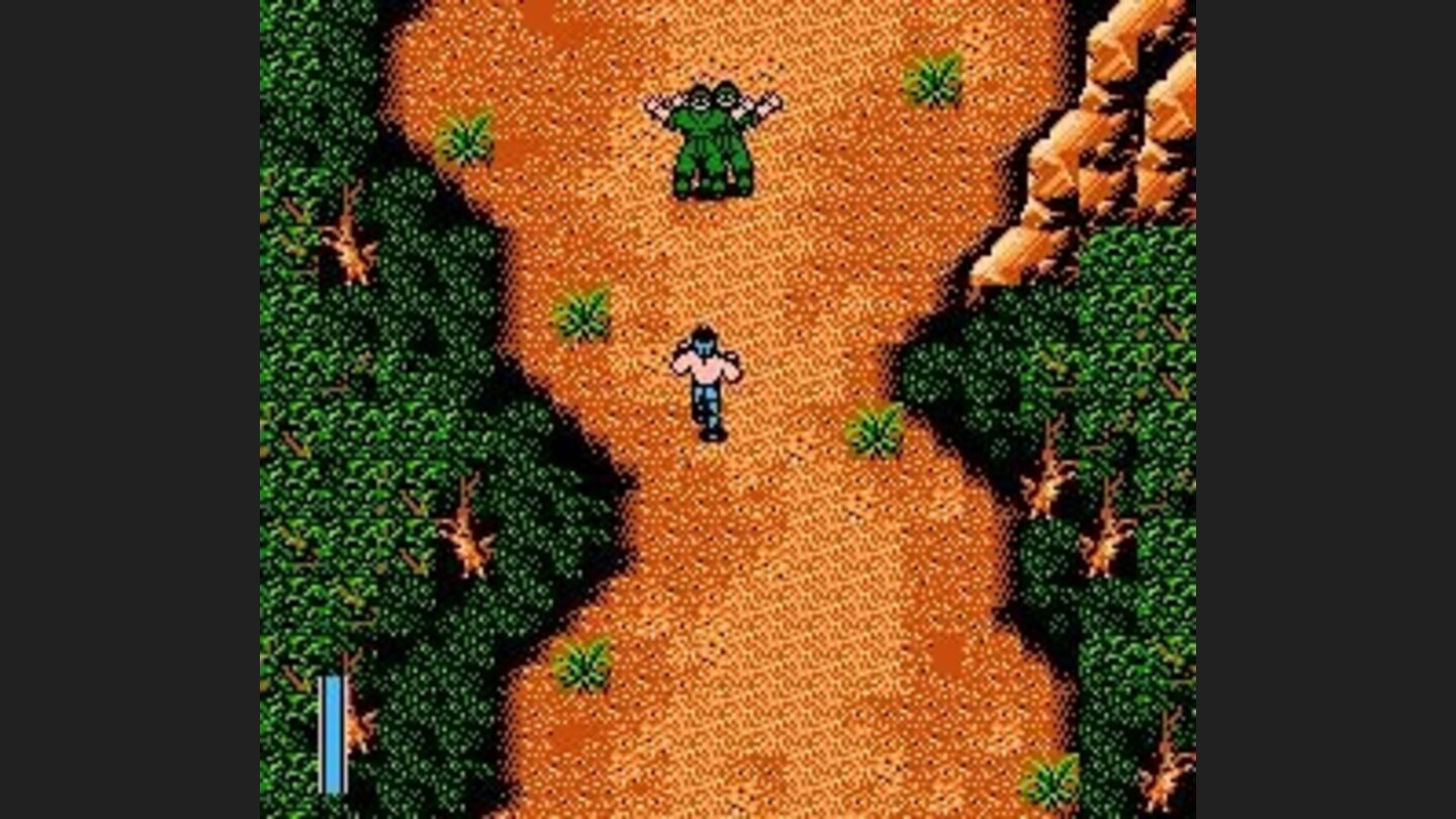 Our protagonist arrives only with his fists and feet