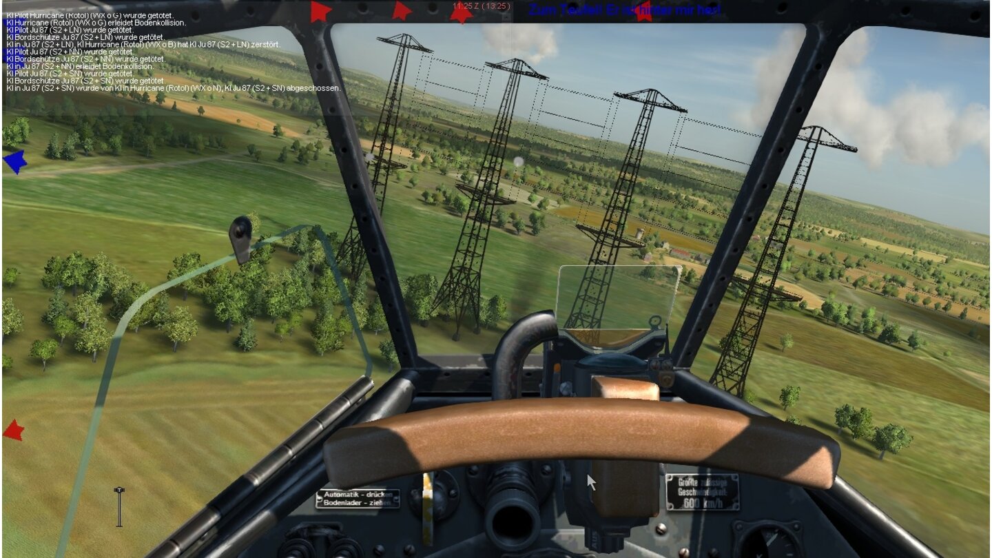 IL-2 Sturmovik: Cliffs of Dover»Größte zulässige Geschwindigkeit: 600 kmh«: In deutschen Cockpits herrscht Disziplin.