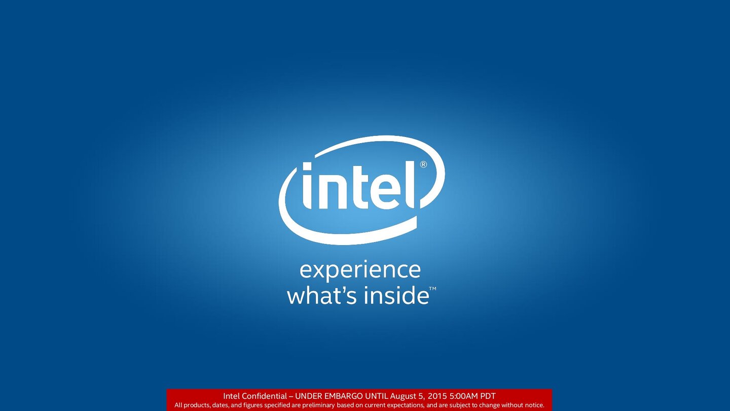 Intel Skylake Präsentation