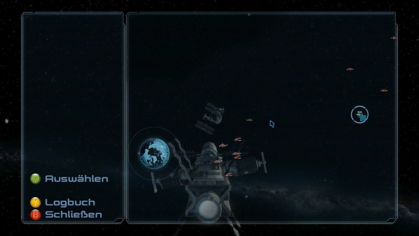 Iron Sky: InvasionWarum tust du uns das an, Renate?! Einen Großteil der Eskort-Mission blicken wir gelangweilt auf die Sternenkarte.