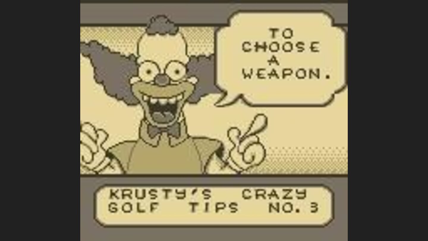 Krustys Crazy Golf Tips