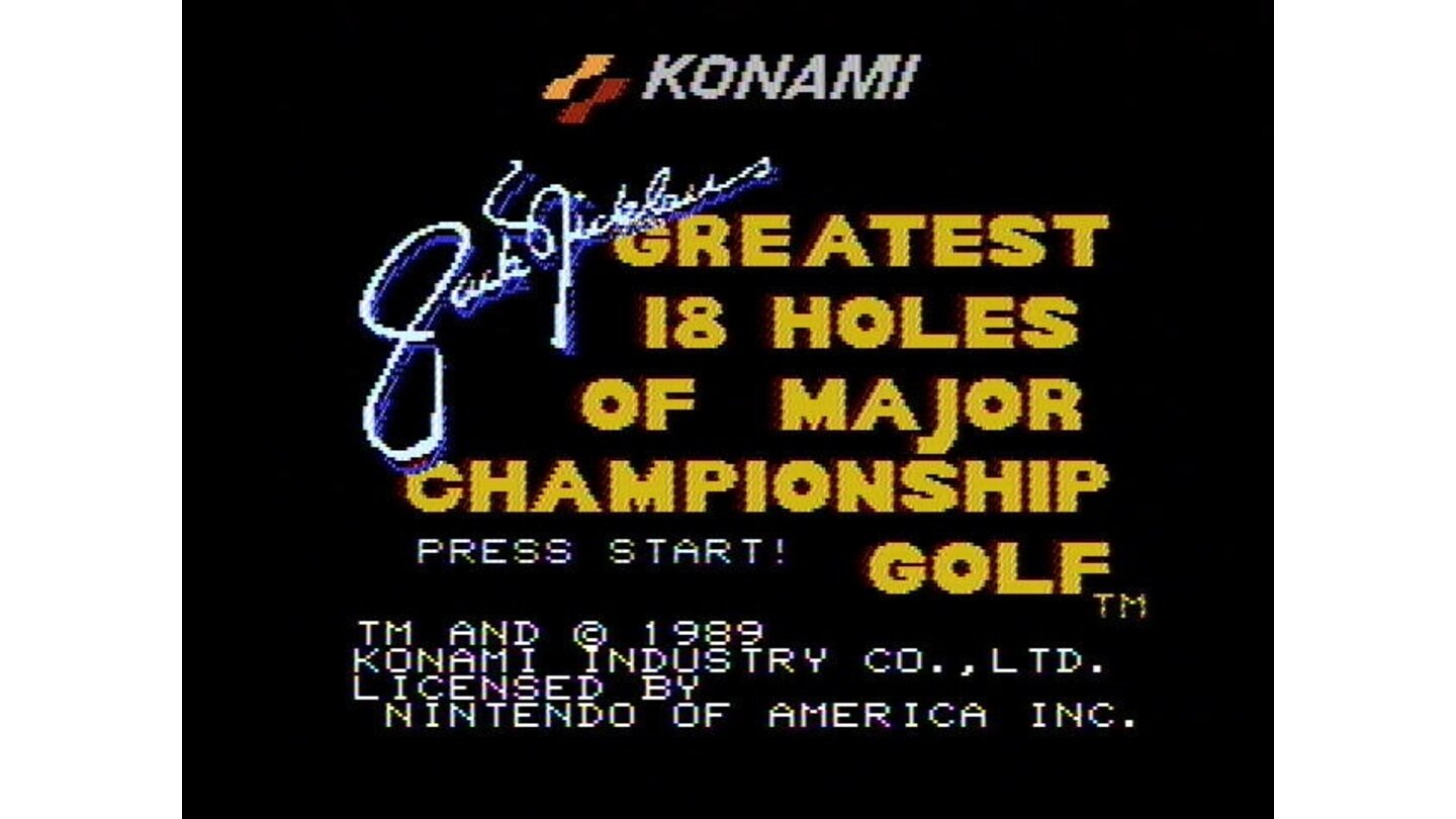 Jack Nicklaus' Greatest 18 Holes Of Major Championship Golf NES