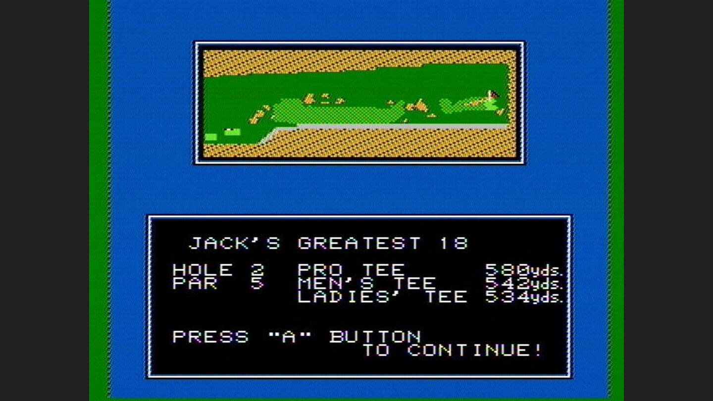 An overhead view of a hole