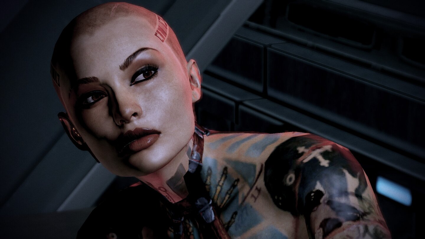 Subject Zero (Mass Effect 2)Natürlich werden nicht nur reale Stars nachgebaut, sondern auch bekannte Spielecharaktere. Spieler von Mass Effect 2 erinnern sich bestimmt an Jack, auch bekannt als Subject Zero. Die Biotikerin musste als Kind schreckliche Experimente durchmachen, floh schließlich und wurde zur gesuchten Kriminellen und Shepard-Begleiterin.
