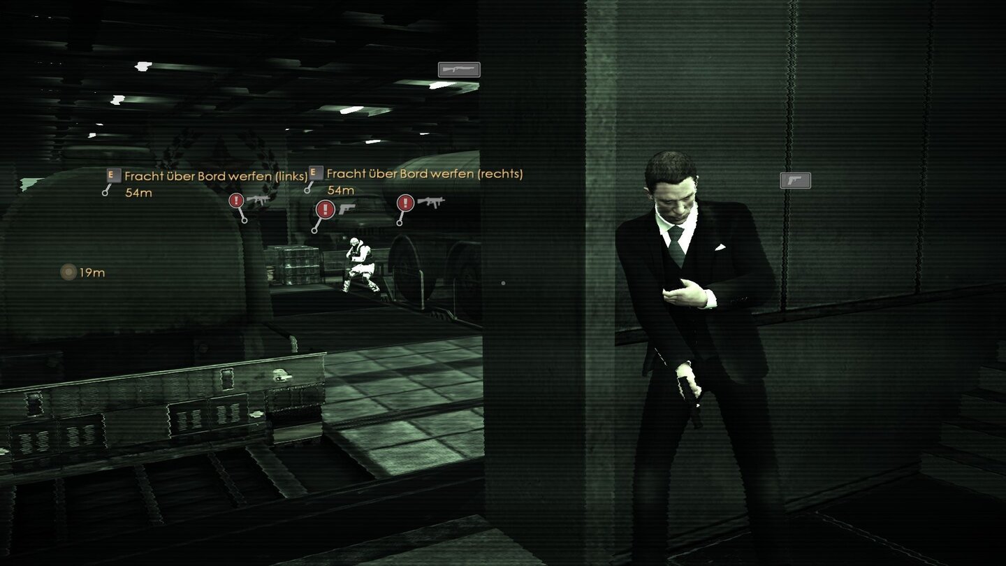 James Bond 007: Blood StoneDas Smartphone verrät den Standort aller Gegner in der Umgebung, deren Aufmerksamkeitsstatus sowie die Bewaffnung.