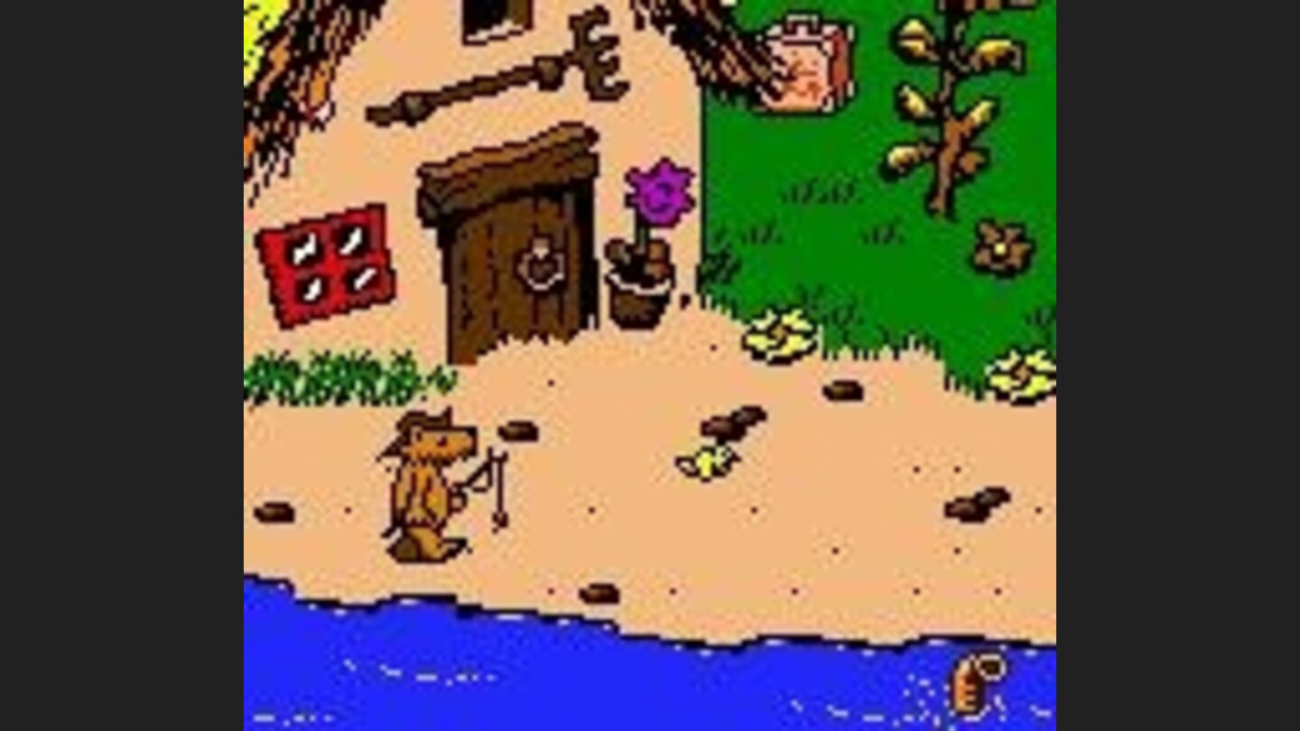 Entrance to the house from tiger and bear