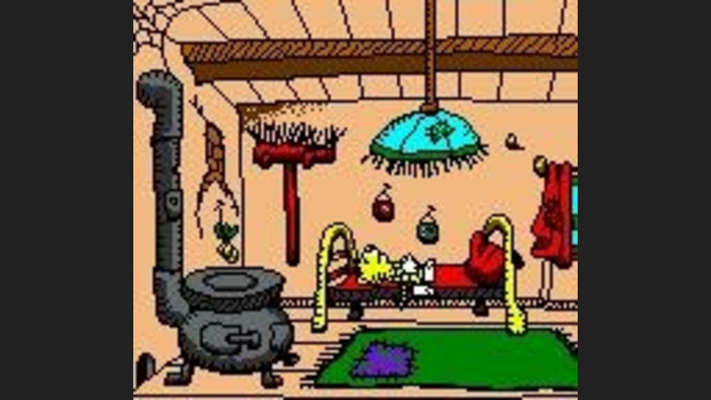 Tiger sleeping in his house