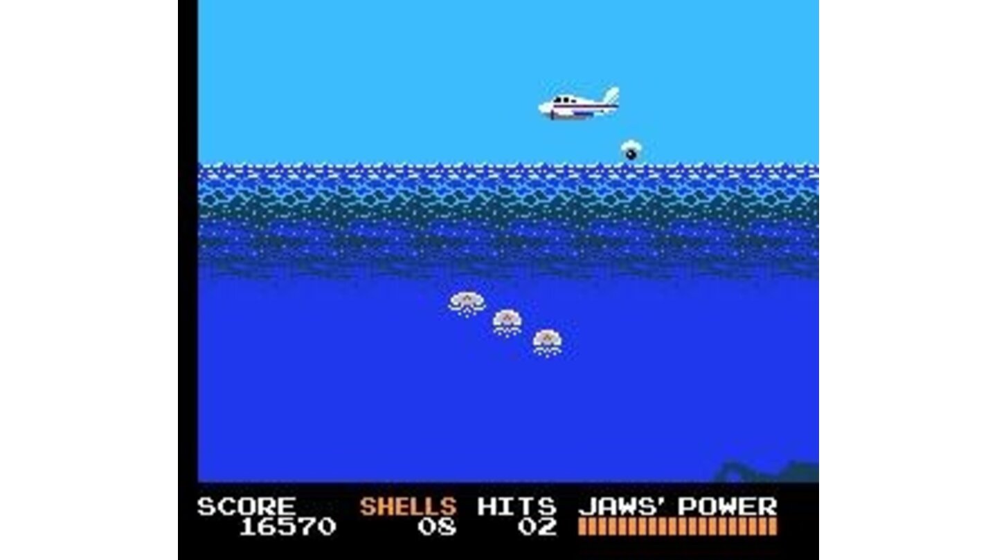 Bonus level-- bombing run on the jellyfish