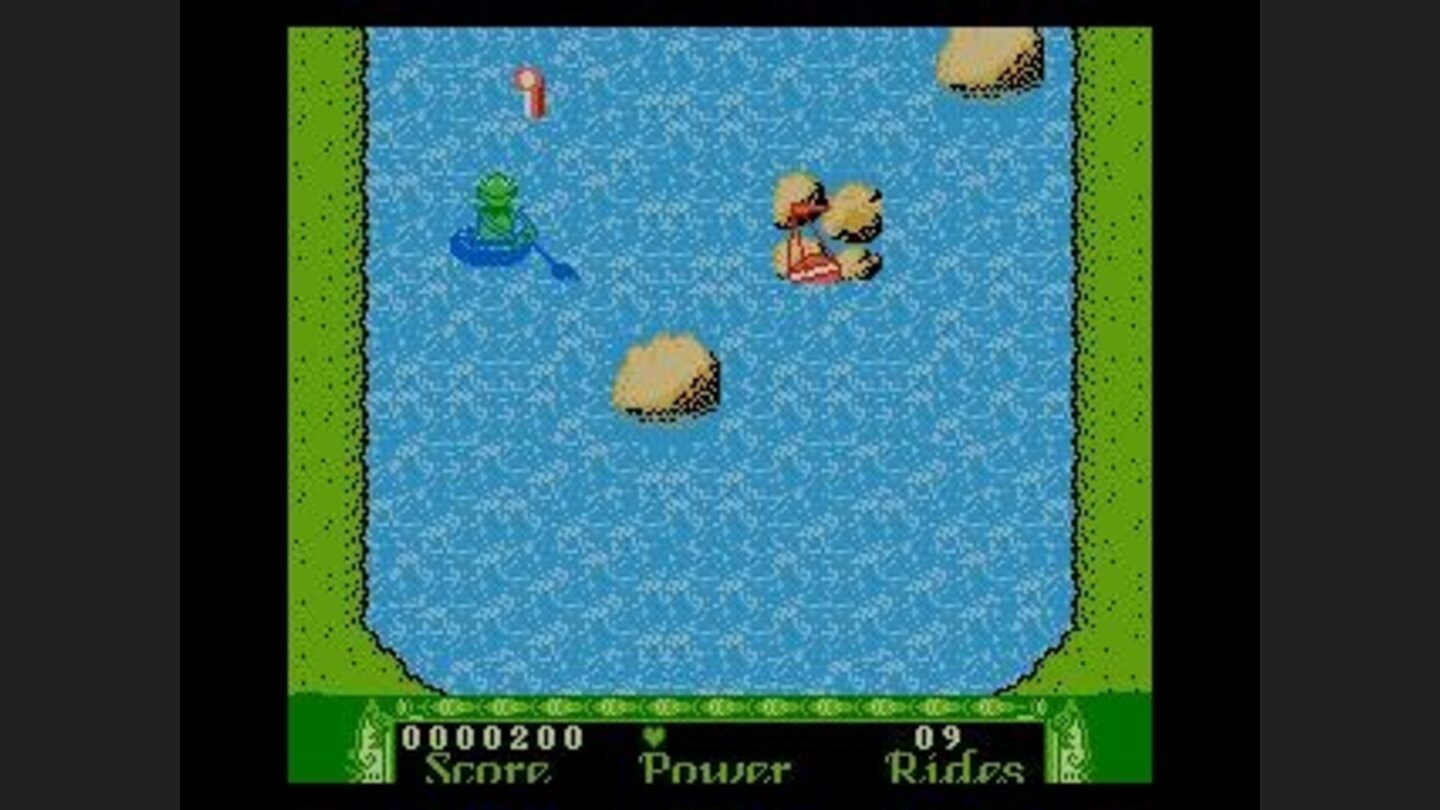 River Raid: Paddle around obstacles (and collect extras).