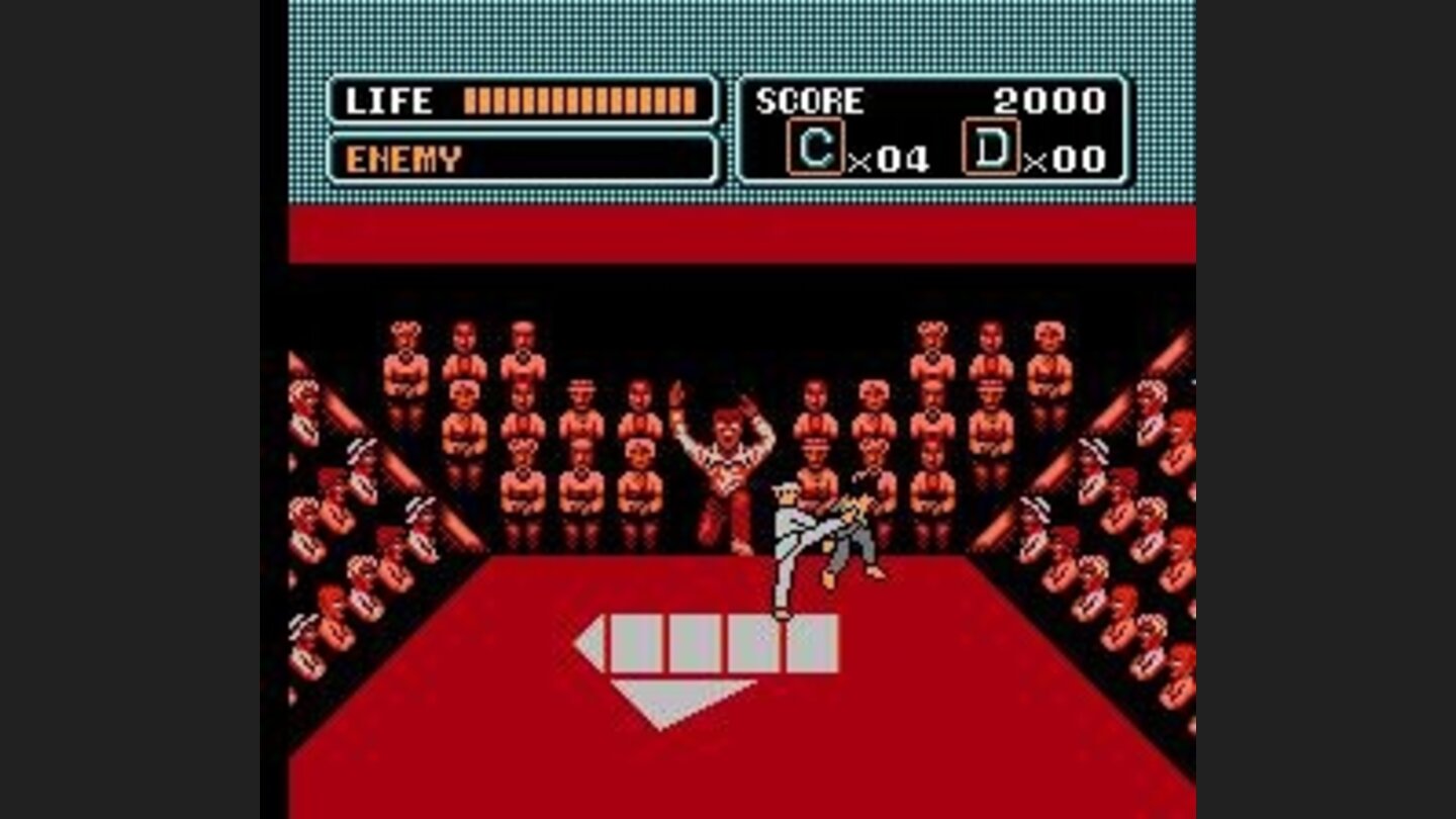 The karate tournament at the opening of the game