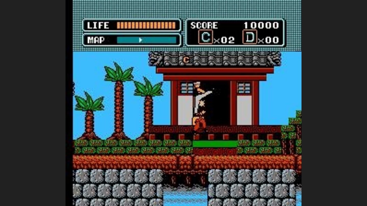 Beating up bad guys on Okinawa