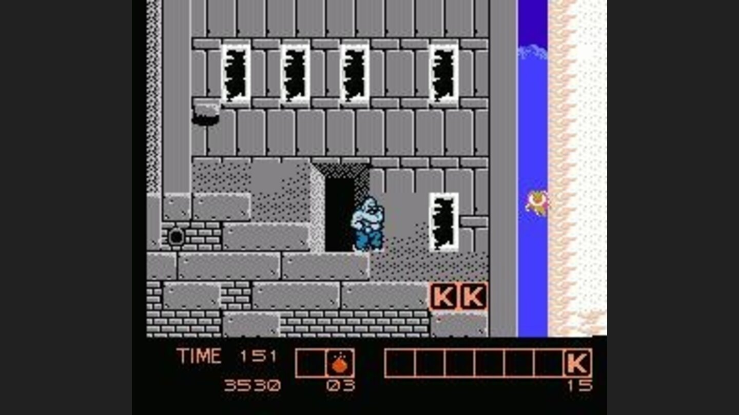 Grey building with K bonuses