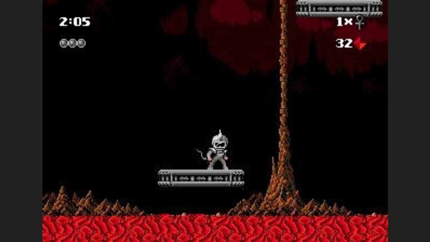 Traversing lava on platforms