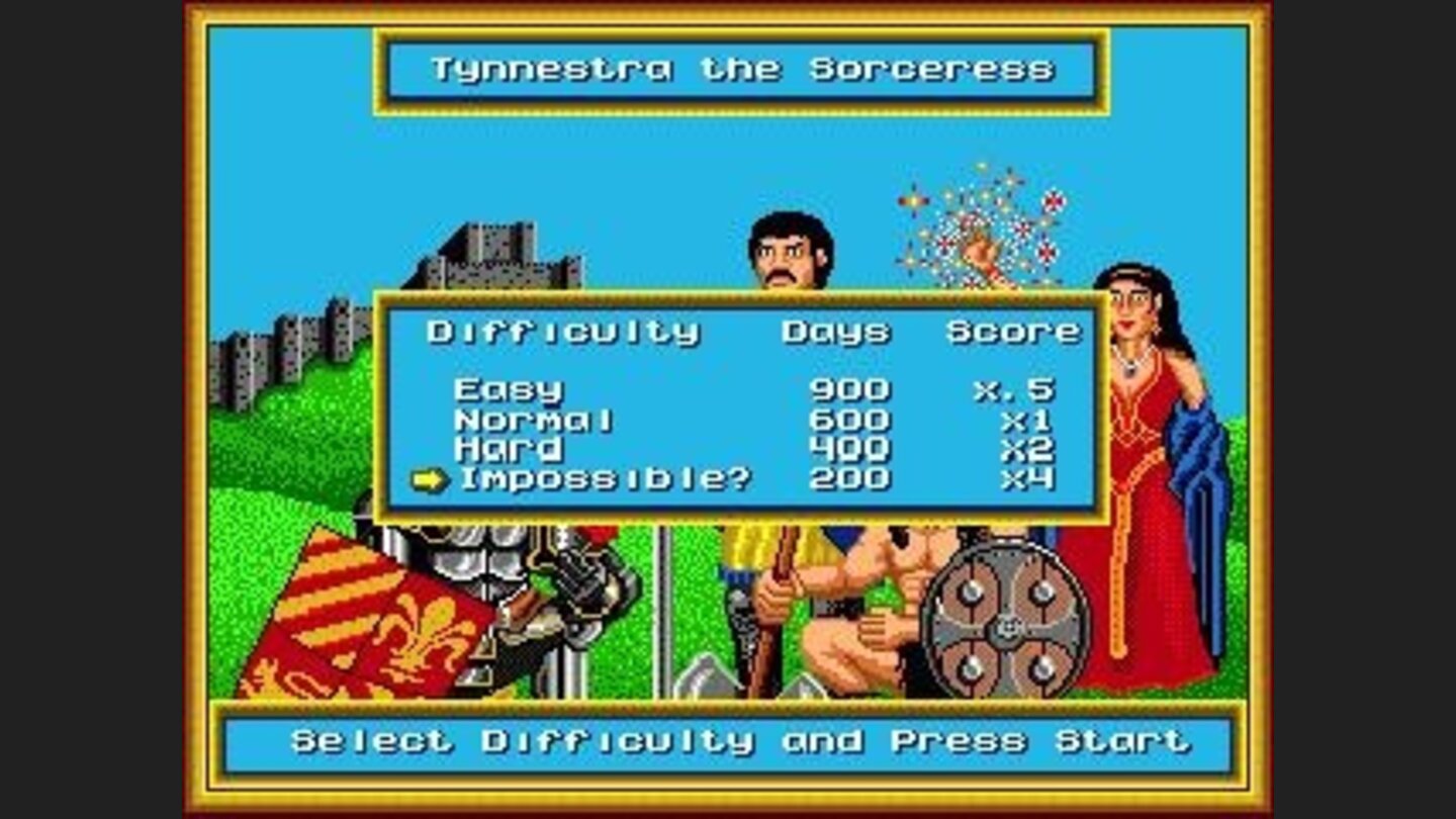 Difficulty selection