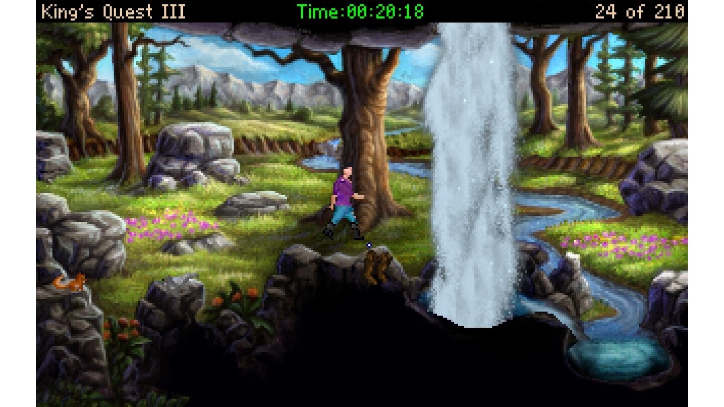 Kings Quest 3 ReduxVGA-Grafik: Aus heutiger Sicht wirkt auch das Remake mit seiner 256-Farben-Grafik alt, aber im Vergleich zum Vorgänger ist der Detailreichtum enorm.