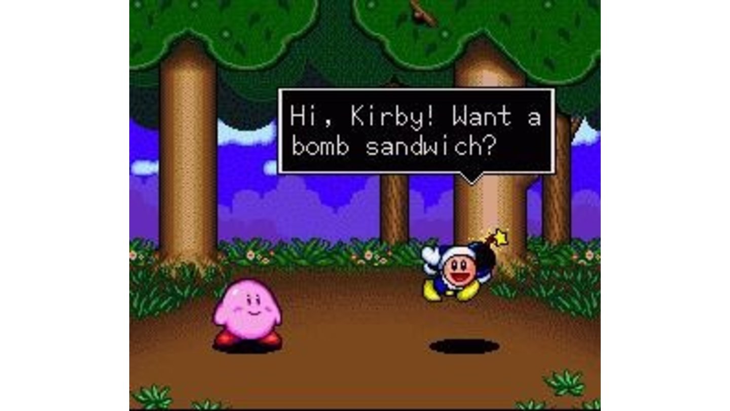 Before every match-up Kirby has a verbal brawl with the competition