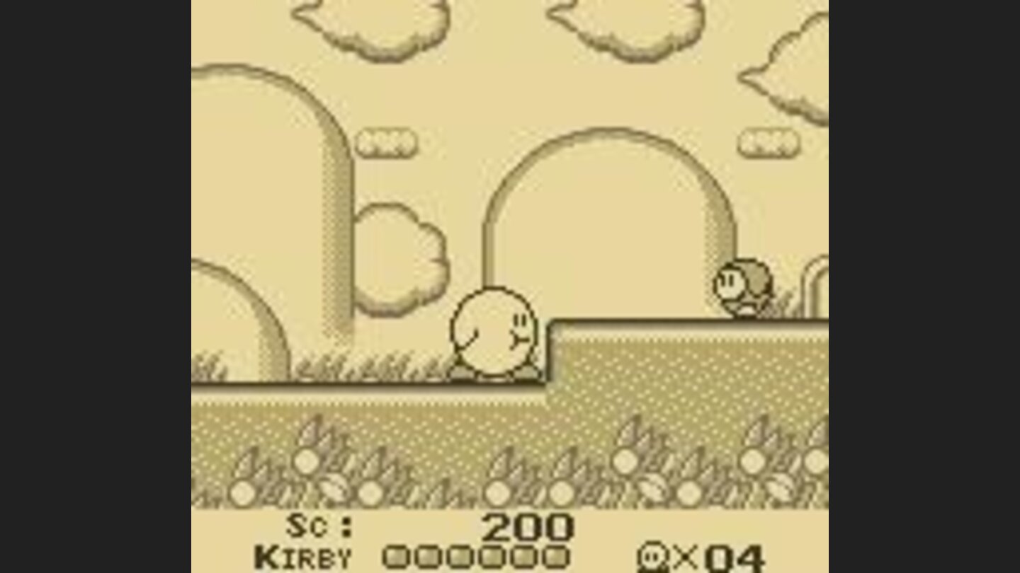 Kirby has swallowed an enemy.