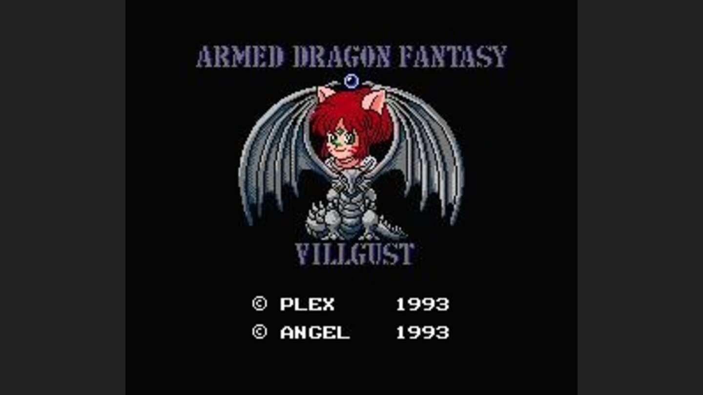 Surprisingly, the first title screen is in English...