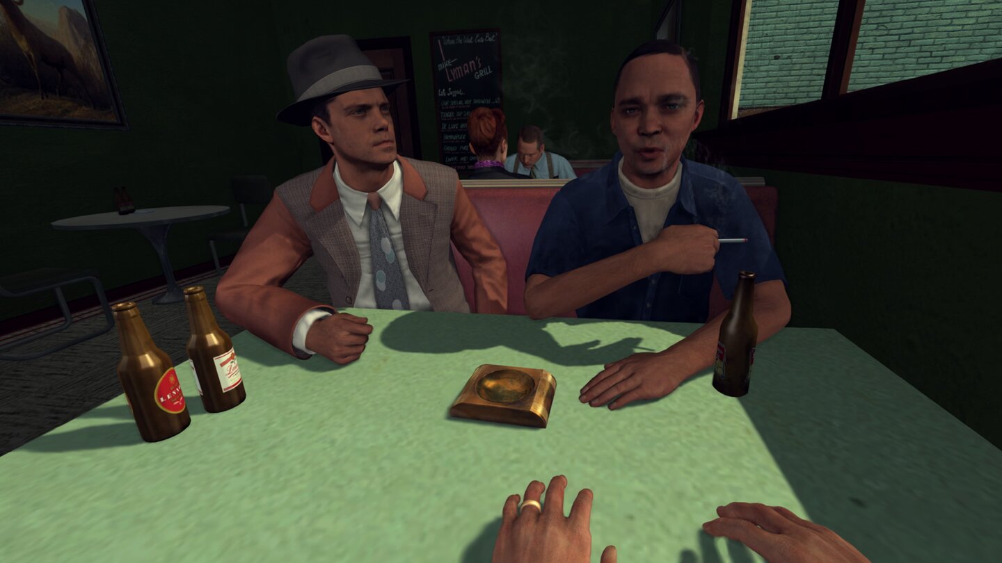 L.A. Noire - The VR Case FilesIm Diner nehmen wir mit unserem Partner einen Zeugen in die Zange.