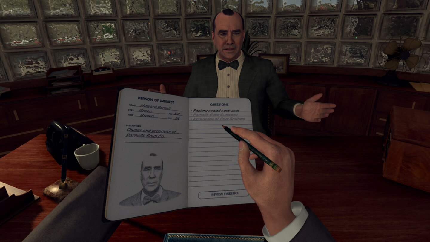 L.A. Noire - The VR Case FilesBesonders die Verhöre wirken in VR nochmal intensiver als im Hauptspiel.