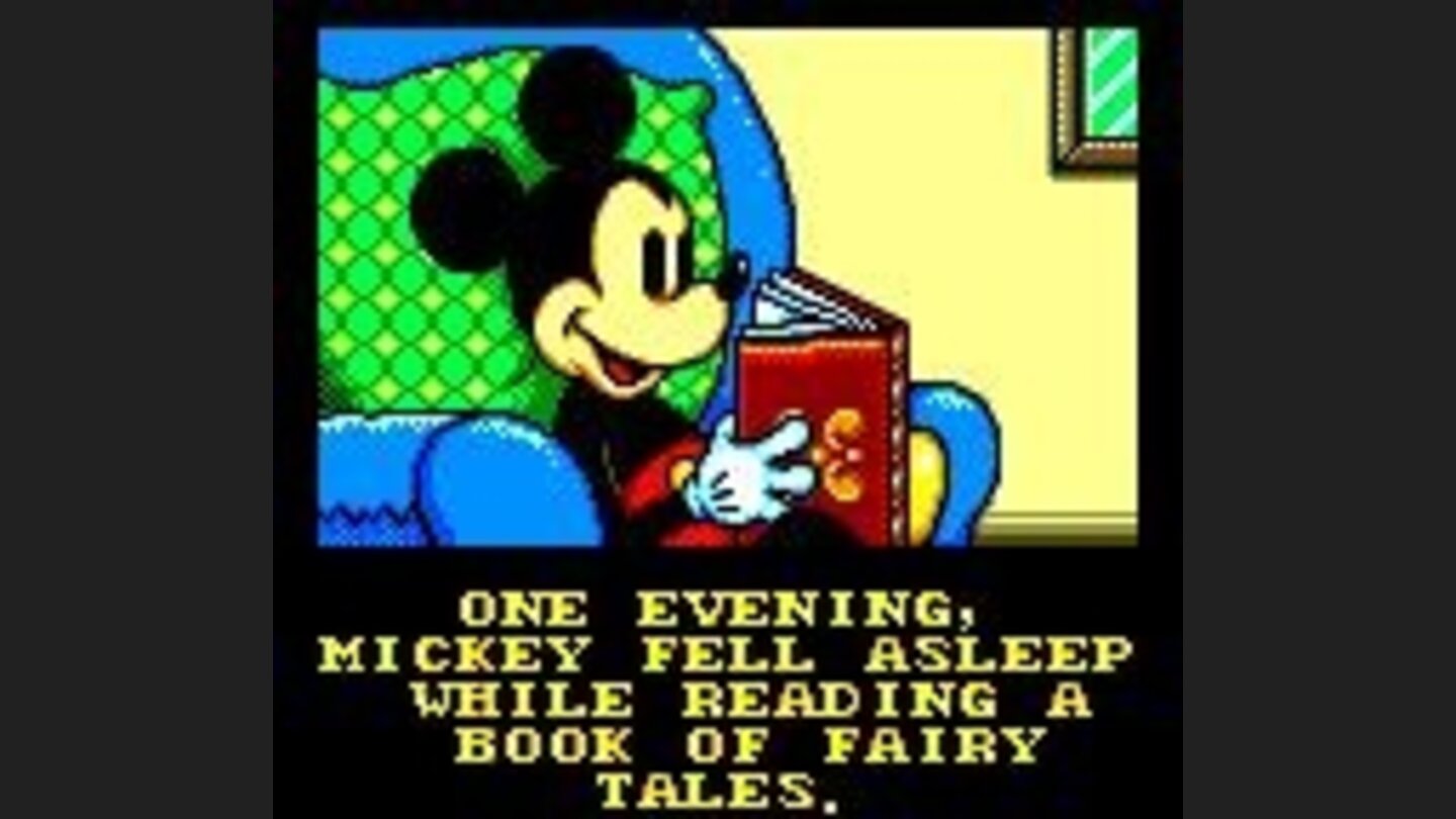 Mickey is reading