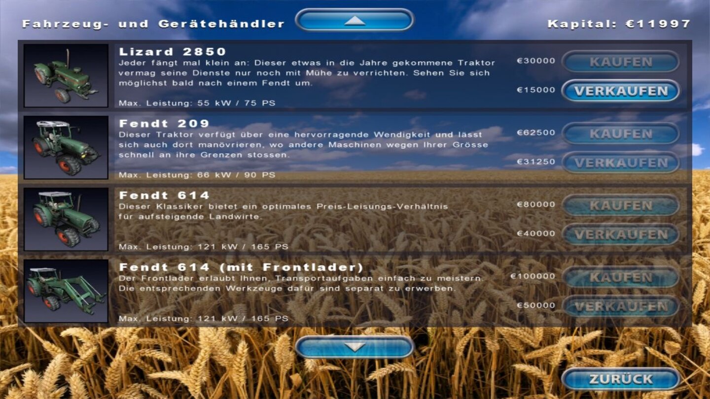 Landwirtschafts Simulator 2009 - Bilder aus der Testversion