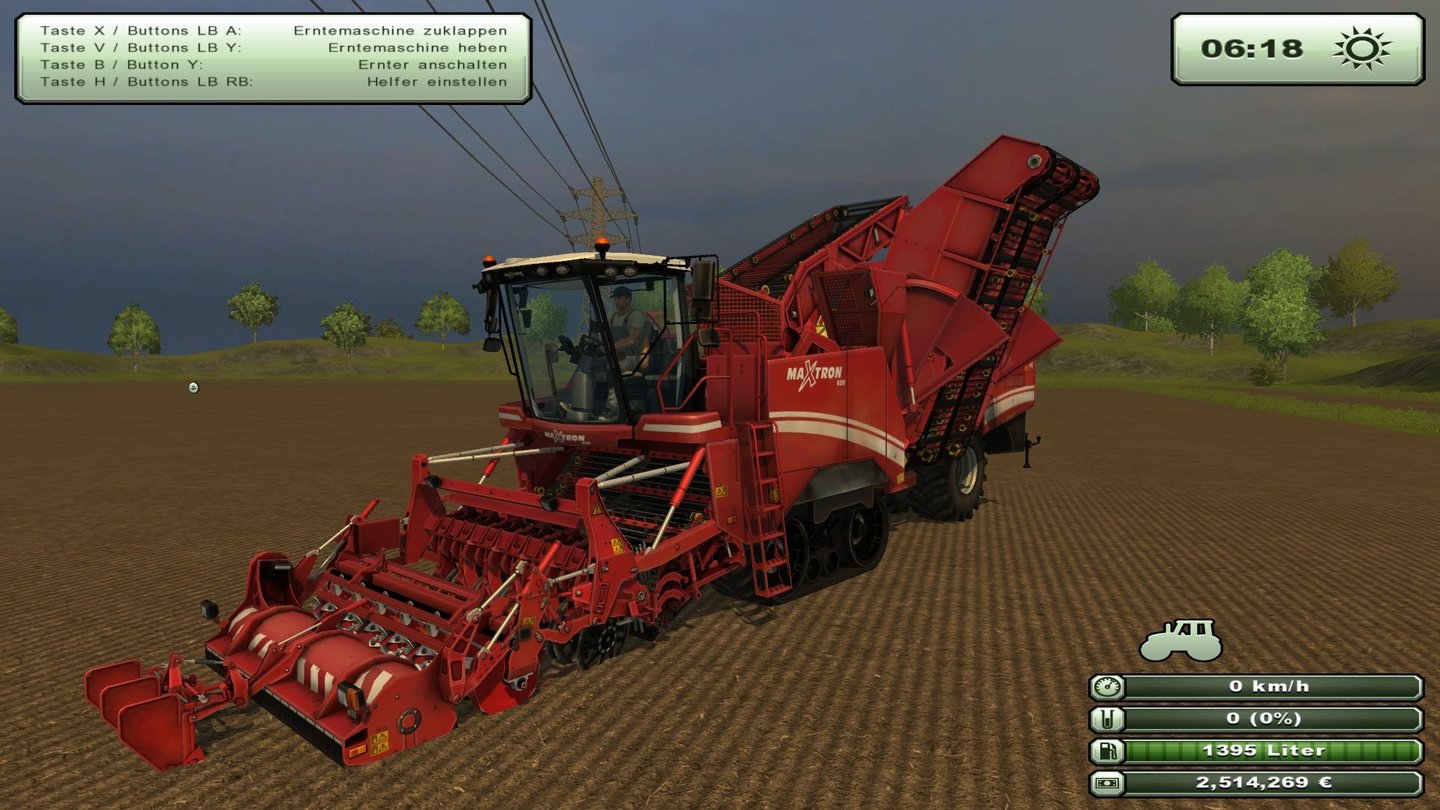 Landwirtschafts-Simulator 2013Mit diesem Riesending gehen wir auf Kartoffelernte.