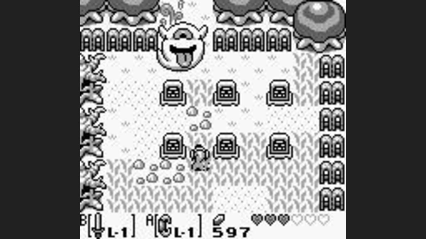 At the graveyard, fighting a large ghost