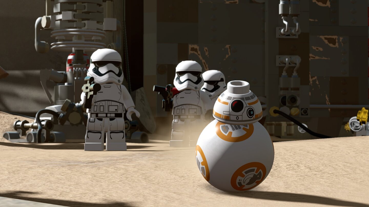 Lego Star Wars: Das Erwachen der MachtBB-8 ist in Lego-Form gar noch putziger als auf der Kinoleinwand. Zudem sind seine Hacker-Künste enorm wichtig für das Vorankommen in den Story-Levels.