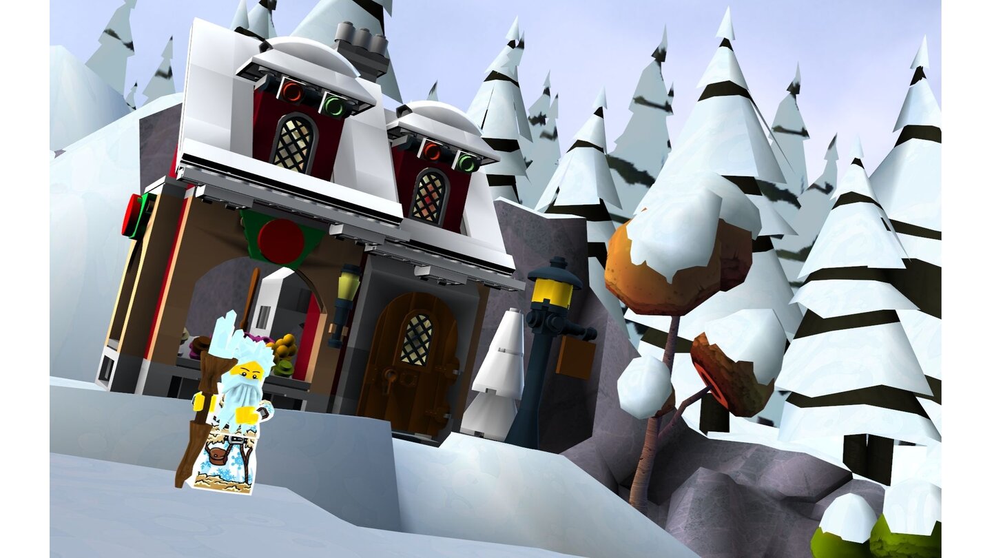 Lego UniverseScreenshot von der Zone »Froststadt«