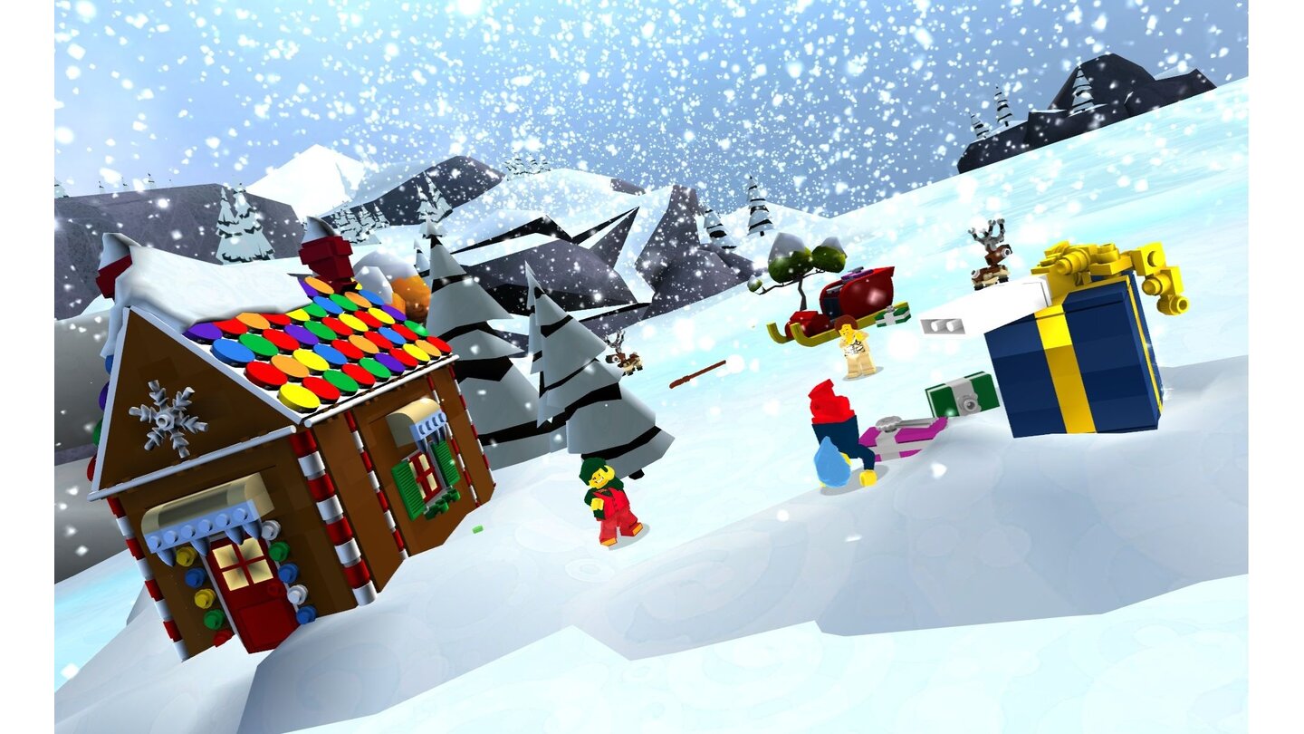 Lego UniverseScreenshot von der Zone »Froststadt«