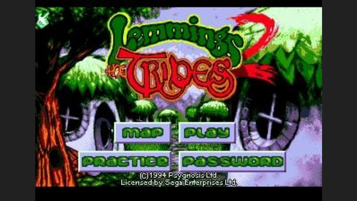 Title screen and main menu