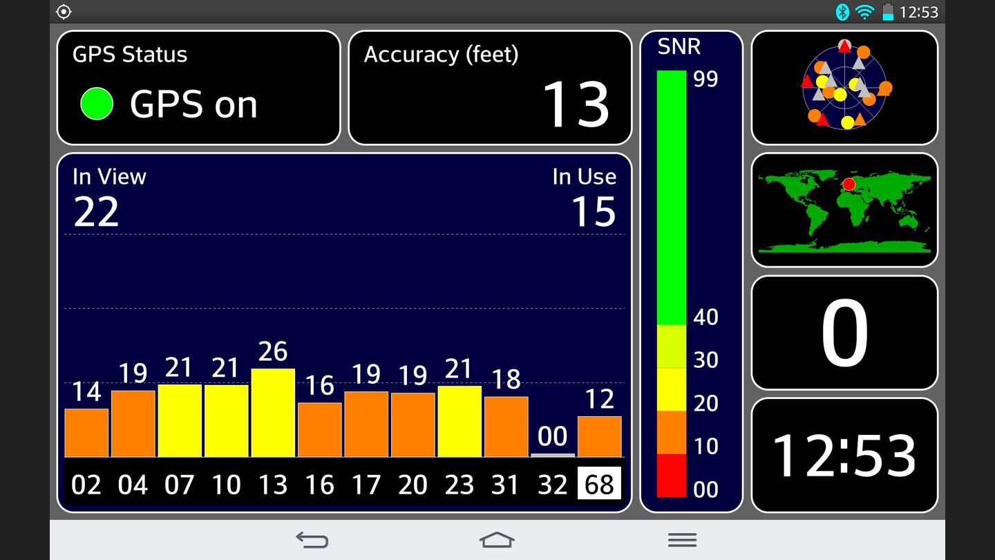 LG G Pad 8.3 - GPS Screenshot
