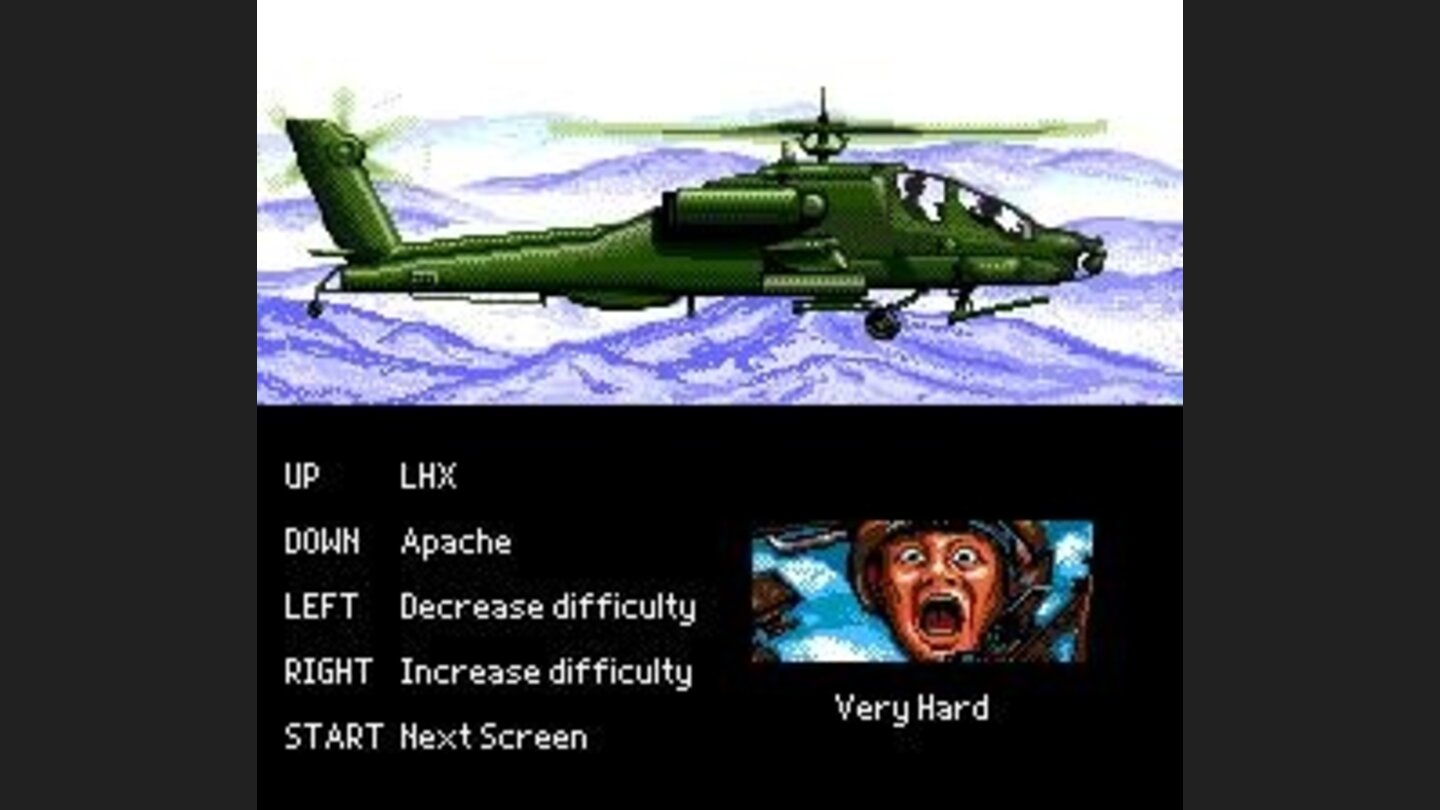 Difficultyhelicopter choose