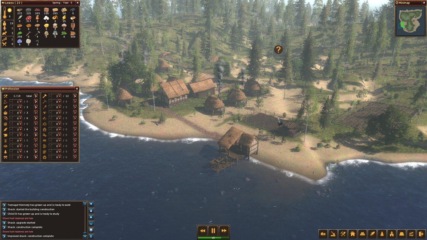 Life is Feudal: Forest VillageForest Village setzt sich von Banished vor allem durch die hübschere Grafik ab.