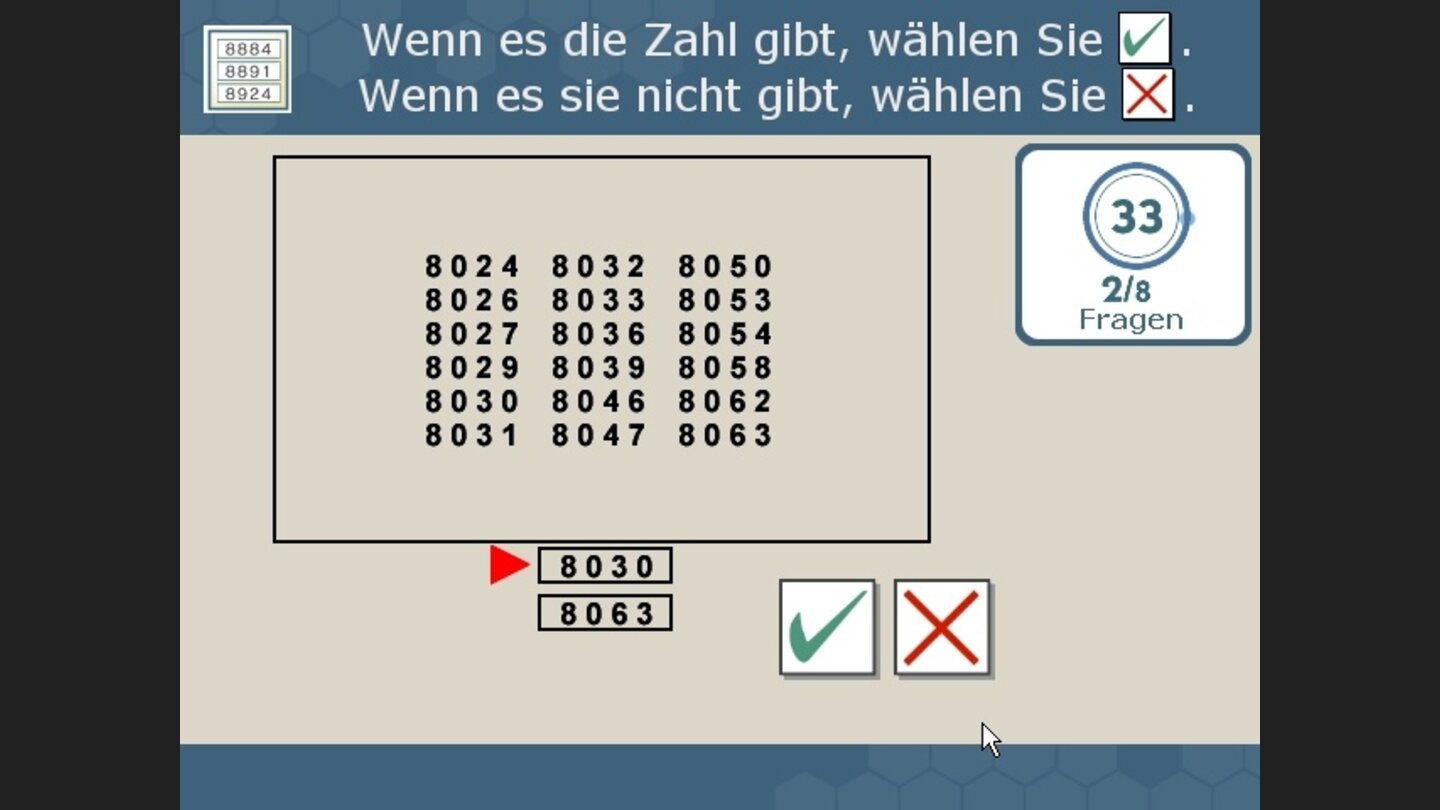 Lotterie: Stellen Sie fest, ob ihre Nummer auf der Tafel auftaucht.