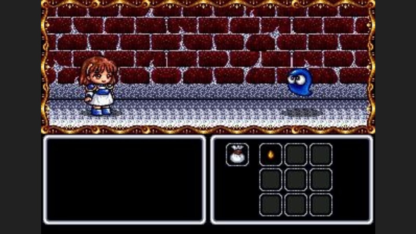 Arle fights a random mean-looking guy