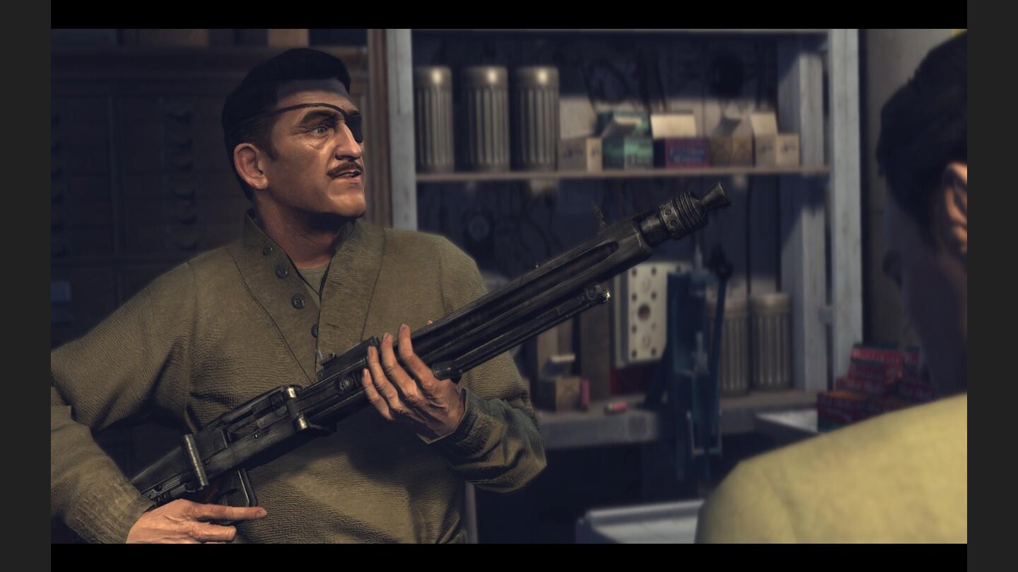 Die Todessense Voller Stolz präsentiert Harry das MG 42. Als er dann noch erfährt, dass Sie ebenfalls in der Armee gedient haben, dürfen Sie sich auf ein paar Kriegsgeschichten einstellen.