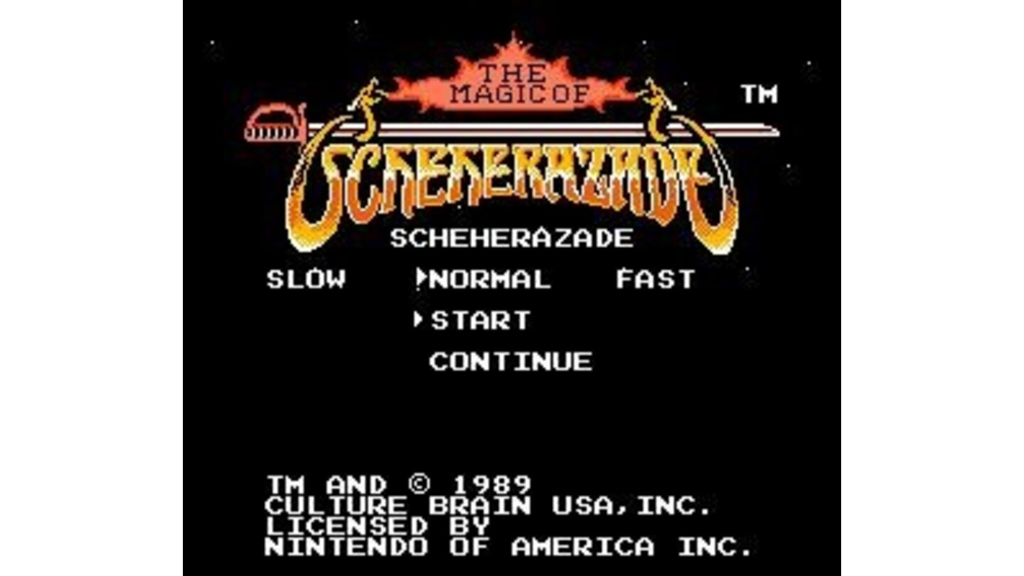 Title screen