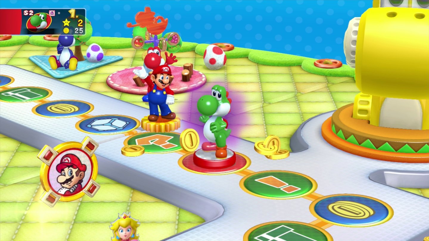 Mario Party 10Cool: Im Amiibo-Modus werden die Figuren sozusagen ins Spiel gebeamt.