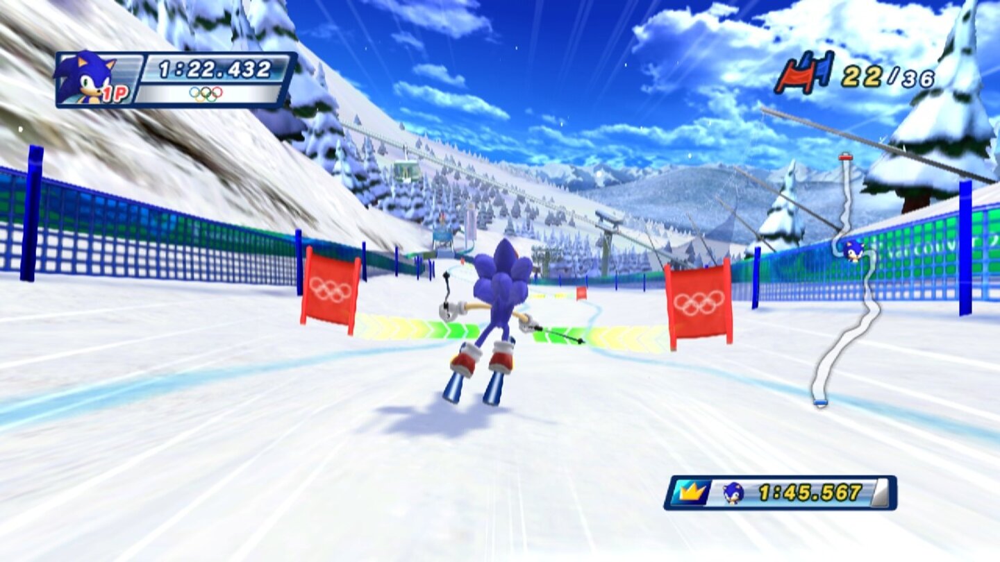 Mario Sonic bei den Olympischen Winterspielen