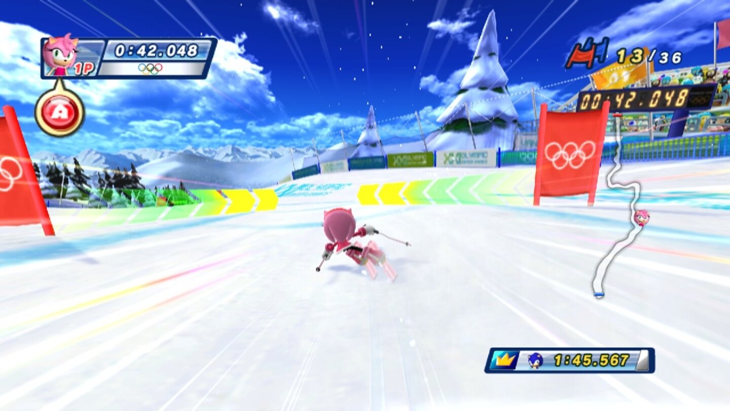 Mario Sonic bei den Olympischen Winterspielen