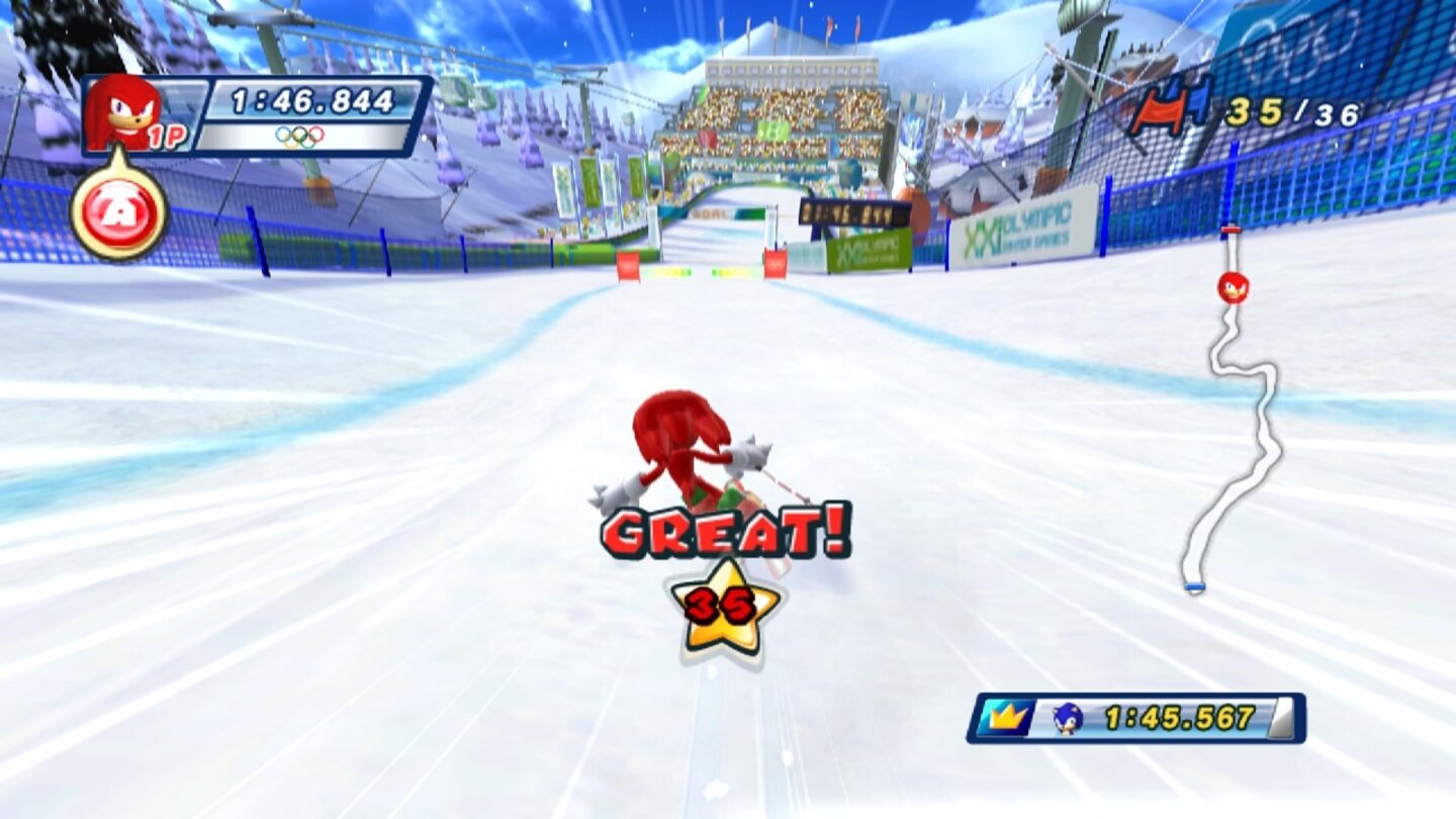 Mario Sonic bei den Olympischen Winterspielen