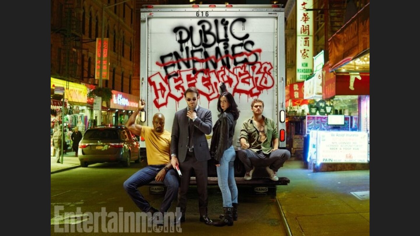 Marvels The Defenders - Das neue Superhelden-Team mit Daredevil, Jessica Jones, Luke Cage und Iron Fist.