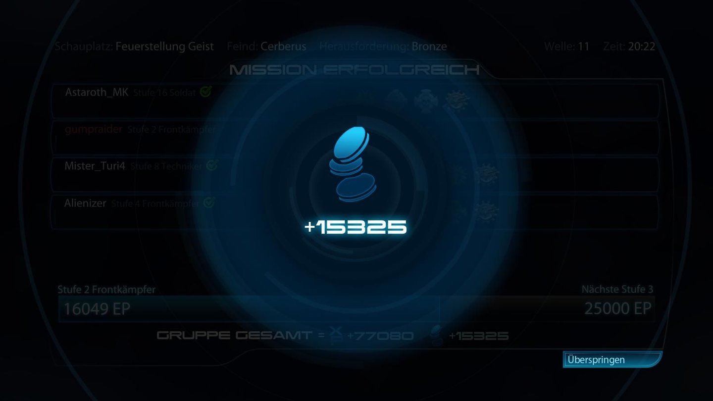 Mass Effect 3 - Multiplayer-Demo ... und die Spielwährung Credits.