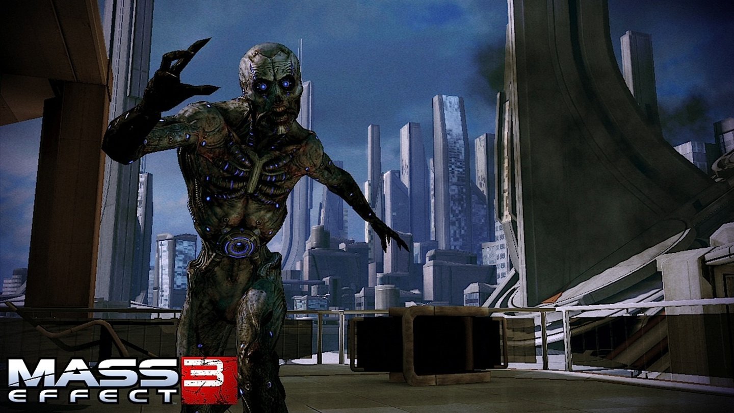 Mass Effect 3Die von den Geth mit Reaper-Technologie erschaffenen Husks greifen stumpf alles und jeden an.